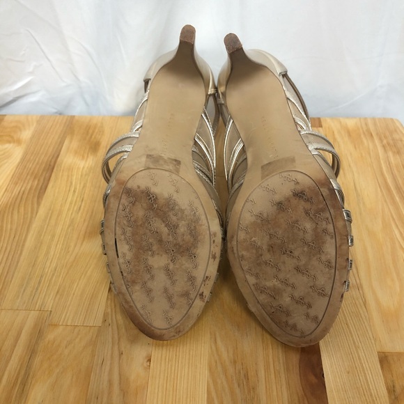 Kelly and Katie Gold Strappy Heels - Picture 5 of 5